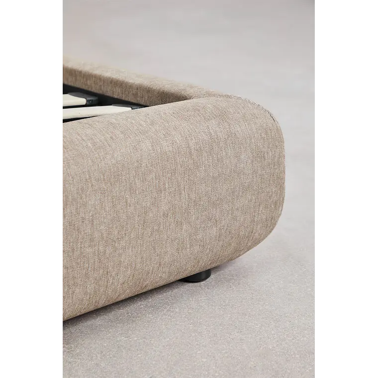 Cama Norena: Canapé Abatible en Tela Beige Crema 6