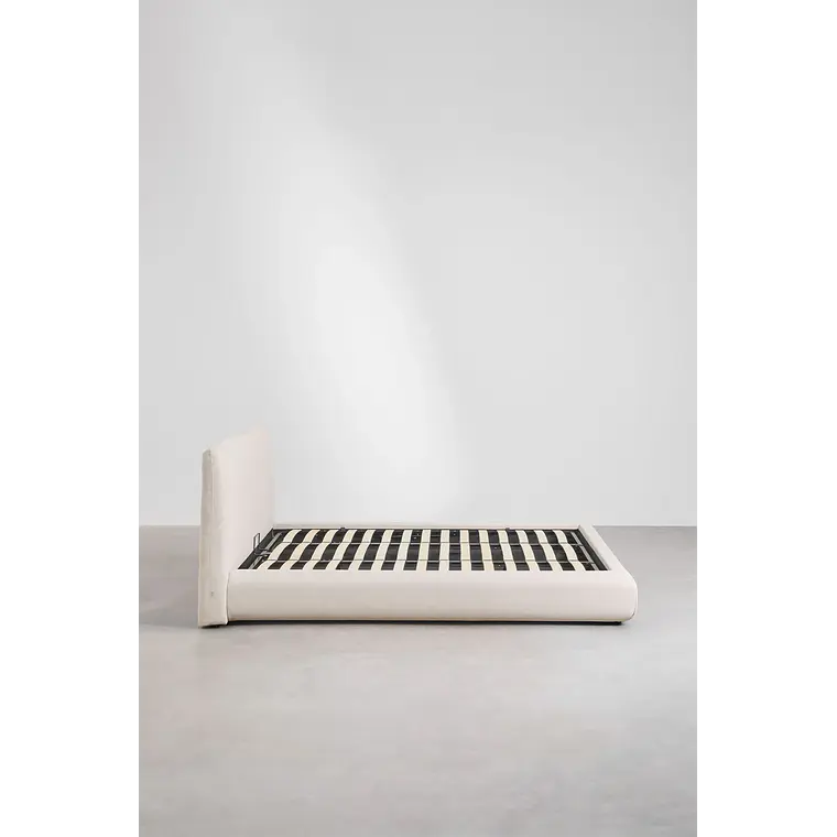 Cama Norena: Canapé Abatible en Tela Beige Crema 20