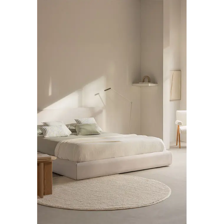 Cama Norena: Canapé Abatible en Tela Beige Crema 17
