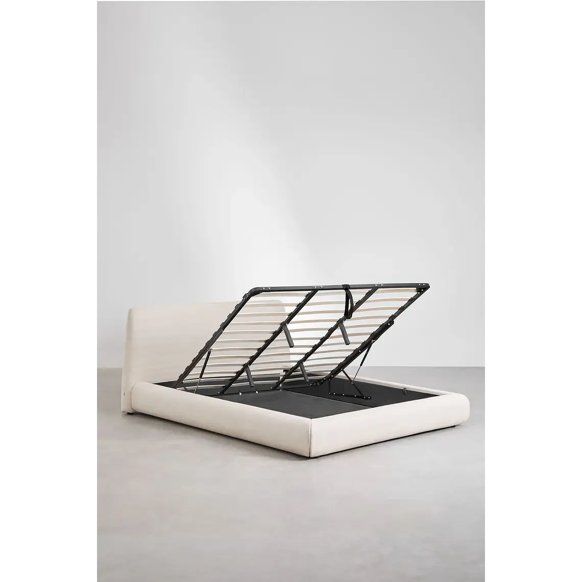 Cama Norena: Canapé Abatible en Tela Beige Crema 21