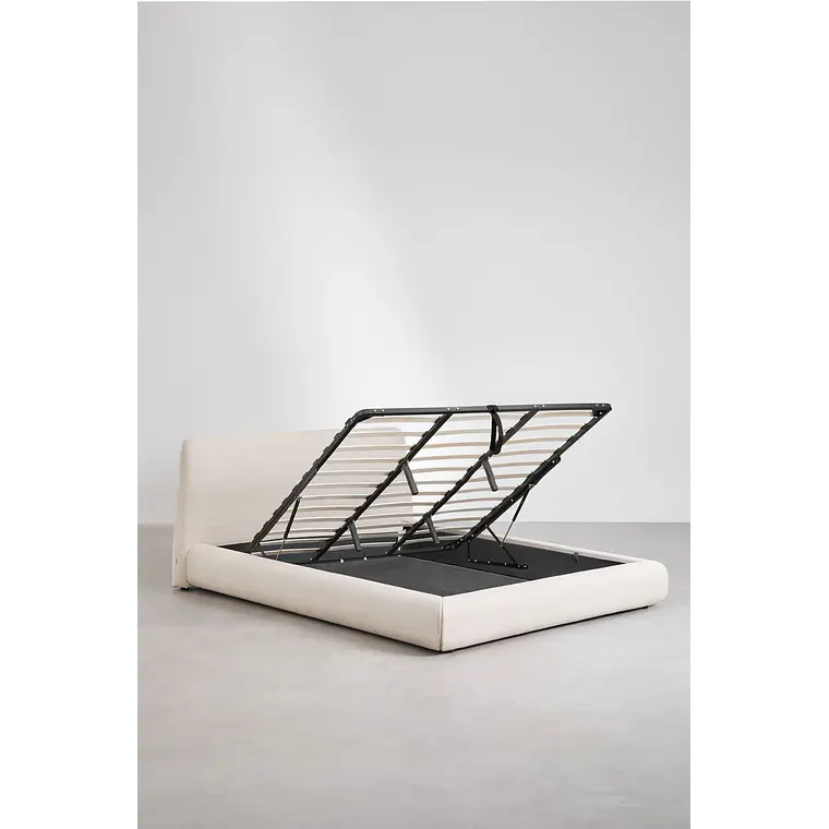 Cama Norena: Canapé Abatible en Tela Beige Crema 21