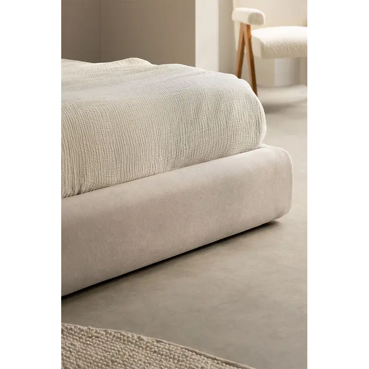 Cama Norena: Canapé Abatible en Tela Beige Crema 18