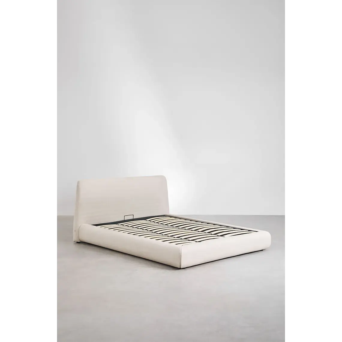 Cama Norena: Canapé Abatible en Tela Beige Crema 3