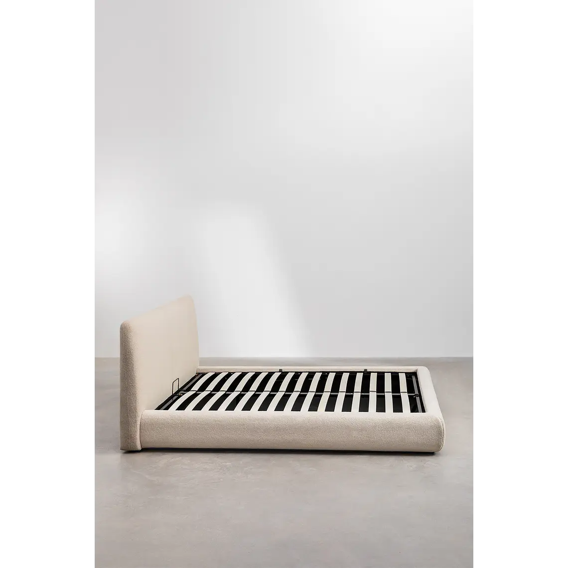 Cama Norena: Canapé Abatible en Tela Beige Crema 12