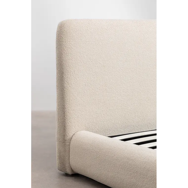 Cama Norena: Canapé Abatible en Tela Beige Crema 13