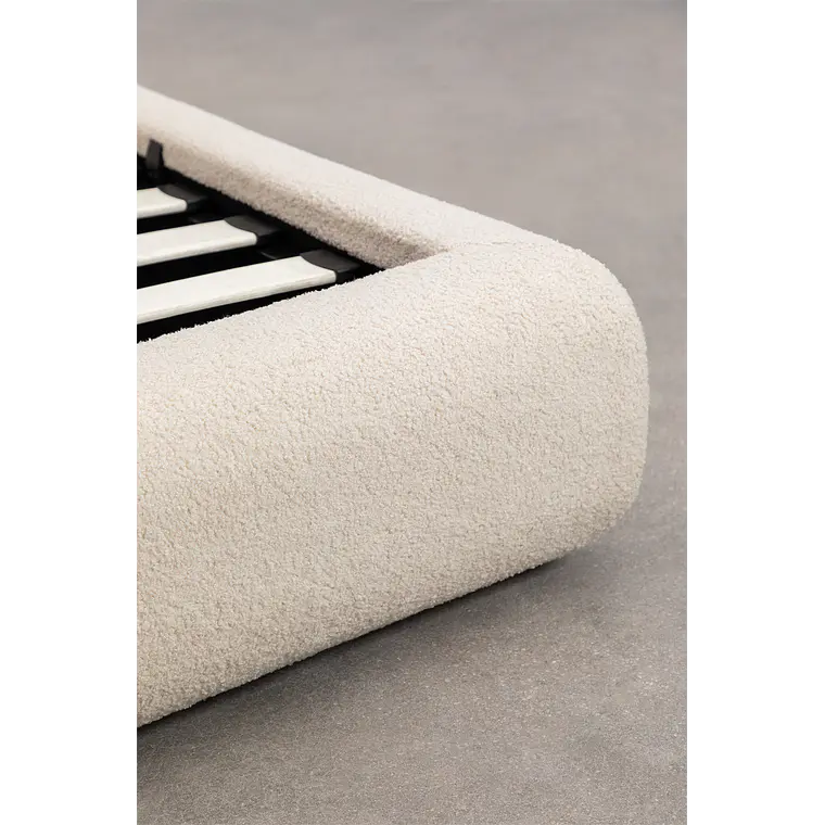 Cama Norena: Canapé Abatible en Tela Beige Crema 14