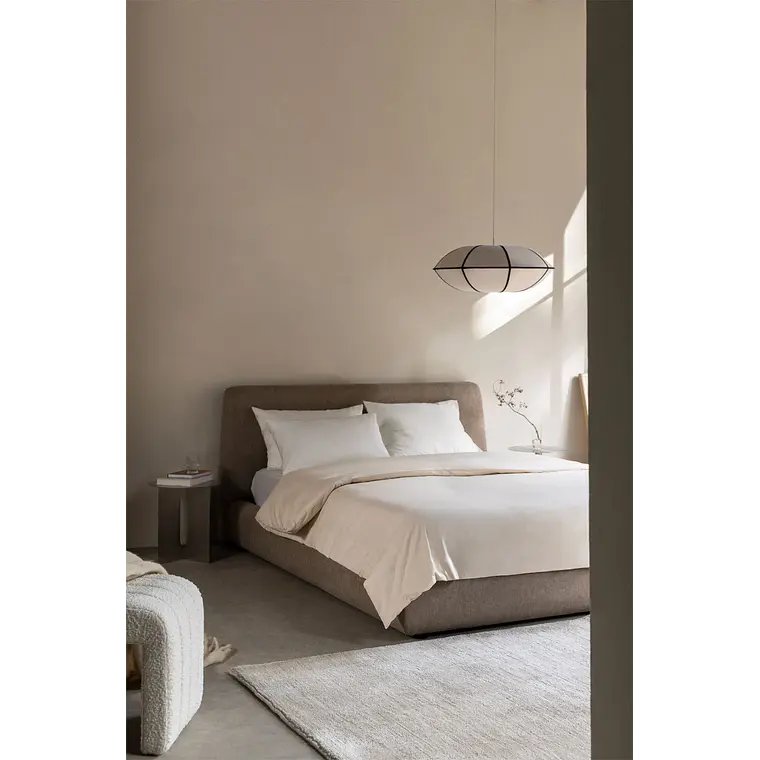 Cama Norena: Canapé Abatible en Tela Beige Crema 16