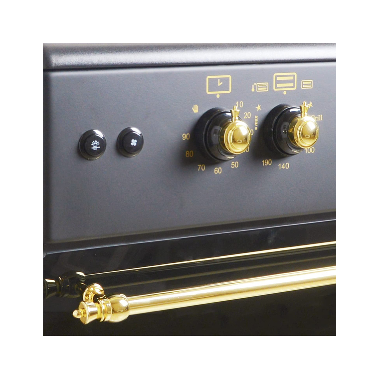 Cocina de Gas ALPHA VULCANO GOLD-90 Rústica Oro - Edición Alta Gama 90cm 4