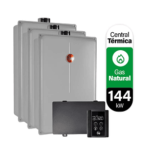 Pack Central de Agua Caliente Sanitaria Instantánea 144 kW Gas Natural