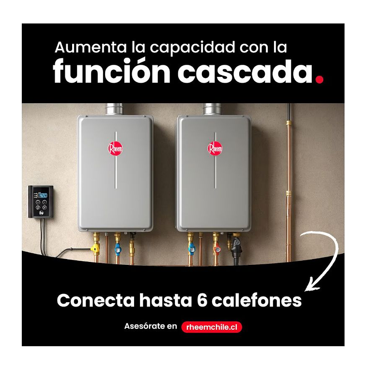 Pack Central de Agua Caliente Sanitaria Instantánea 144 kW Gas Natural 3