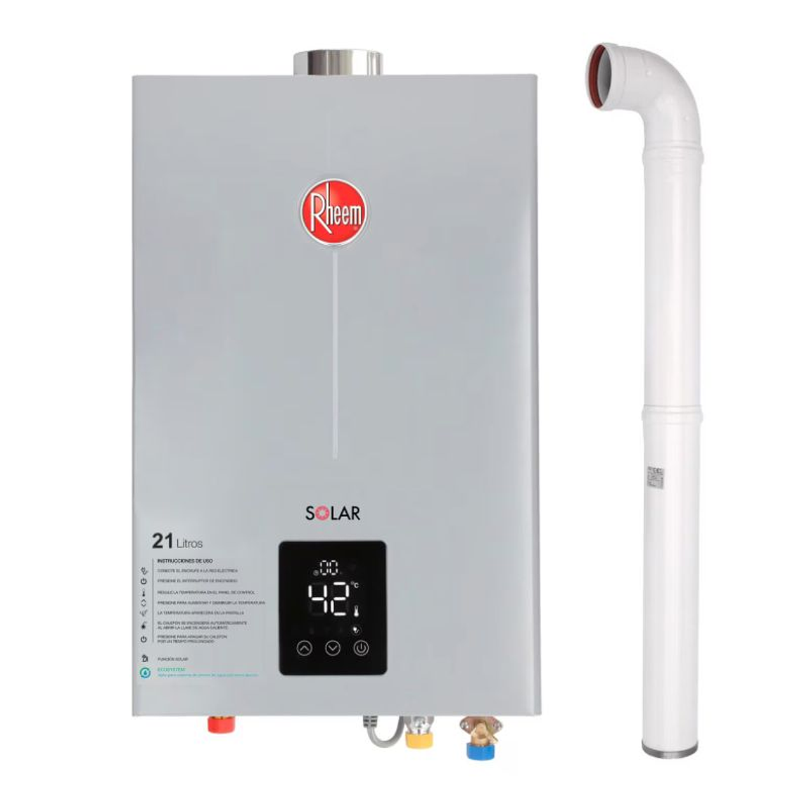 Pack Calefont Rheem 21L. T.Forzado G.Natural + Kit 1