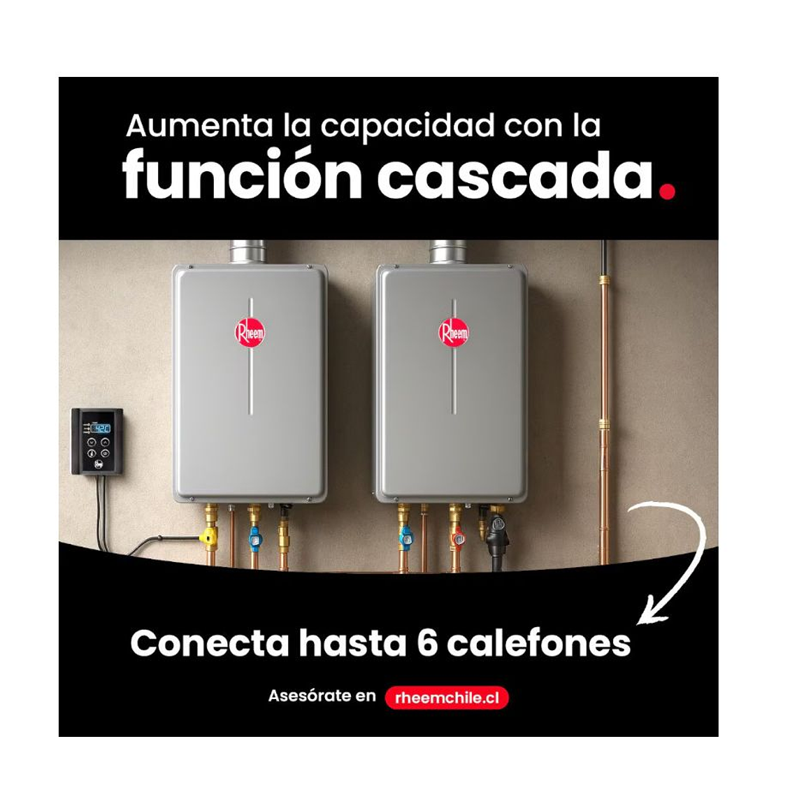 Pack Central de Agua Caliente Sanitaria Instantánea 144 kW Gas Licuado 3