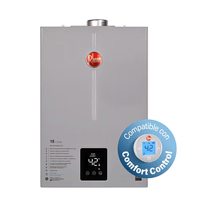 Calefont Digital 18 litros Gas licuado Tiro Forzado con Control Remoto