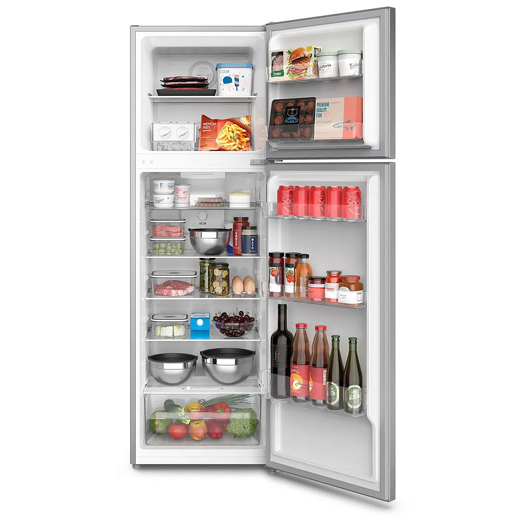 Refrigerador Mademsa 247L No Frost Top Freezer Inverter Puerta Reversible Altus 1250I Inox 5