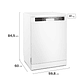 Lavavajillas 14 Cubiertos Mademsa con Función Higienzar 70° y Panel Digital 14C BZG Blanca - Miniatura 2