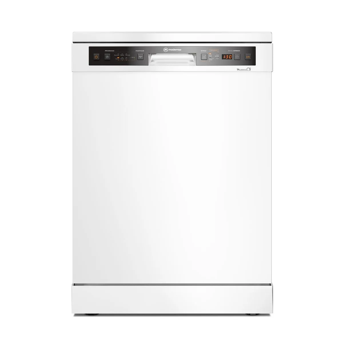 Lavavajillas 14 Cubiertos Mademsa con Función Higienzar 70° y Panel Digital 14C BZG Blanca 1