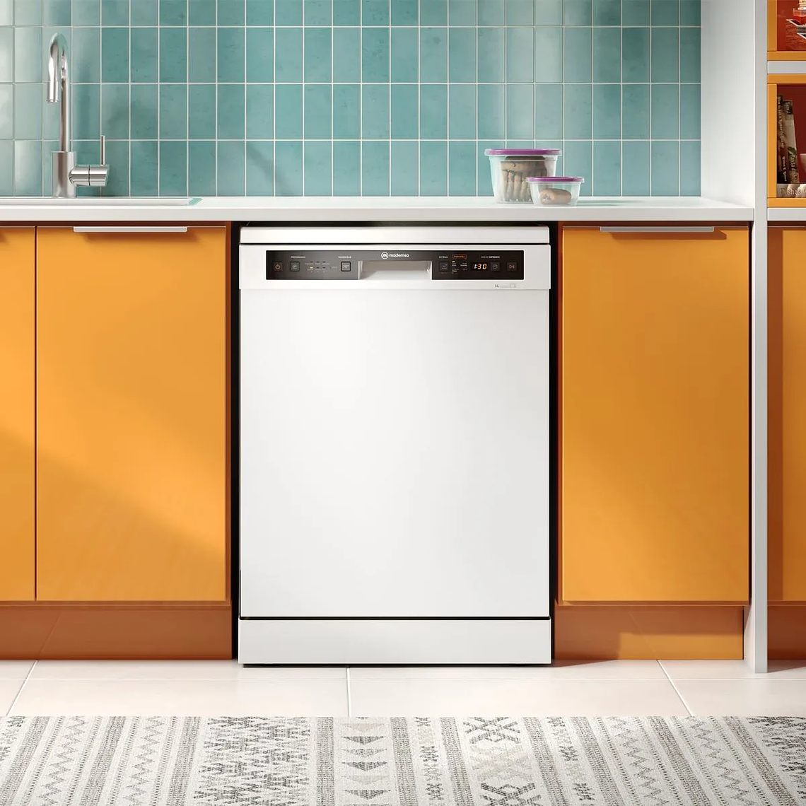 Lavavajillas 14 Cubiertos Mademsa con Función Higienzar 70° y Panel Digital 14C BZG Blanca 8