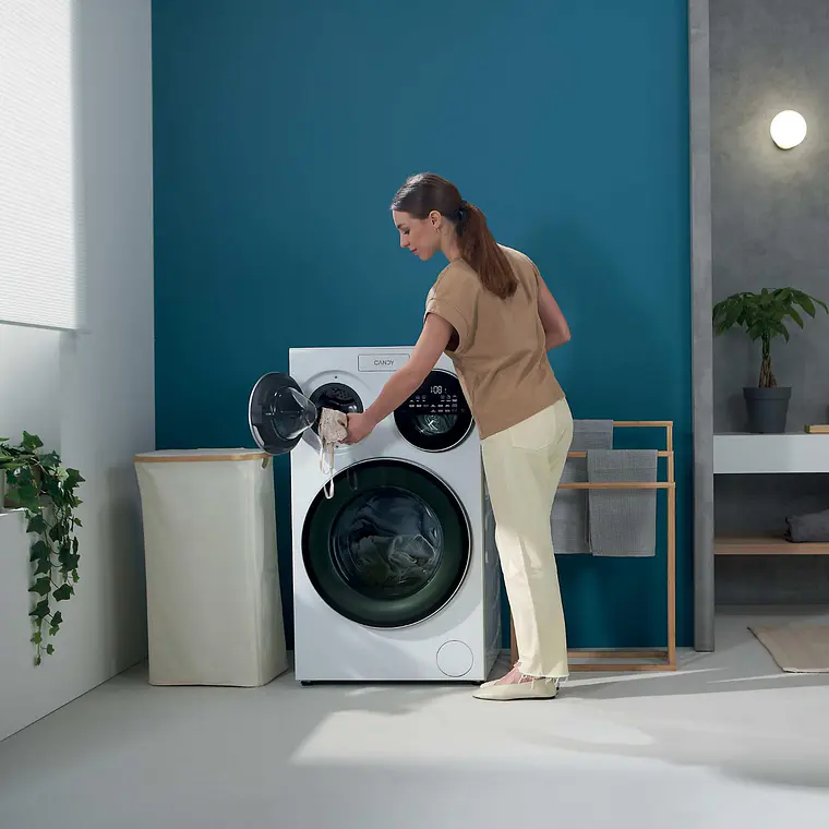Lavadora Candy MultiWash 10+1+1 Kg Triple Tambor 1400 RPM Blanca MQD 410CBL9-37 5