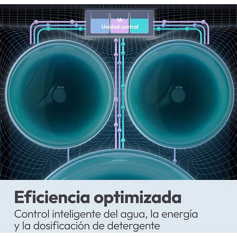 Lavadora Candy MultiWash 10+1+1 Kg Triple Tambor 1400 RPM Blanca MQD 410CBL9-37 6