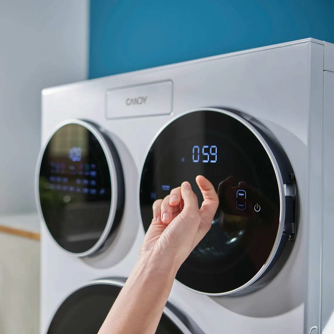 Lavadora Candy MultiWash 10+1+1 Kg Triple Tambor 1400 RPM Blanca MQD 410CBL9-37 7