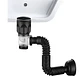 Desagüe universal con tubo sifón fexible para vanitorio Domsa WY020-Negro - Miniatura 2