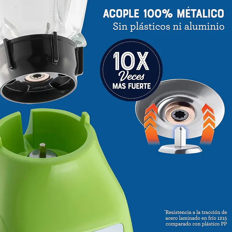Licuadora Oster® BLSTKAGKPB 2 velocidades y vaso de vidrio 4