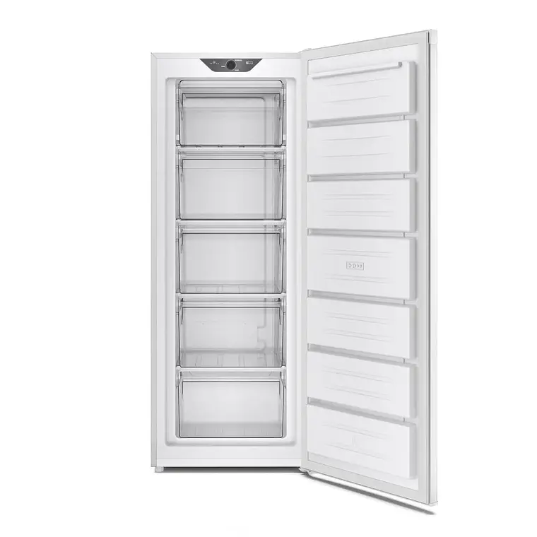 Congelador Freezer Mademsa Vertical 168L Frío Directo con Puerta Reversible MFV645B Blanco 4