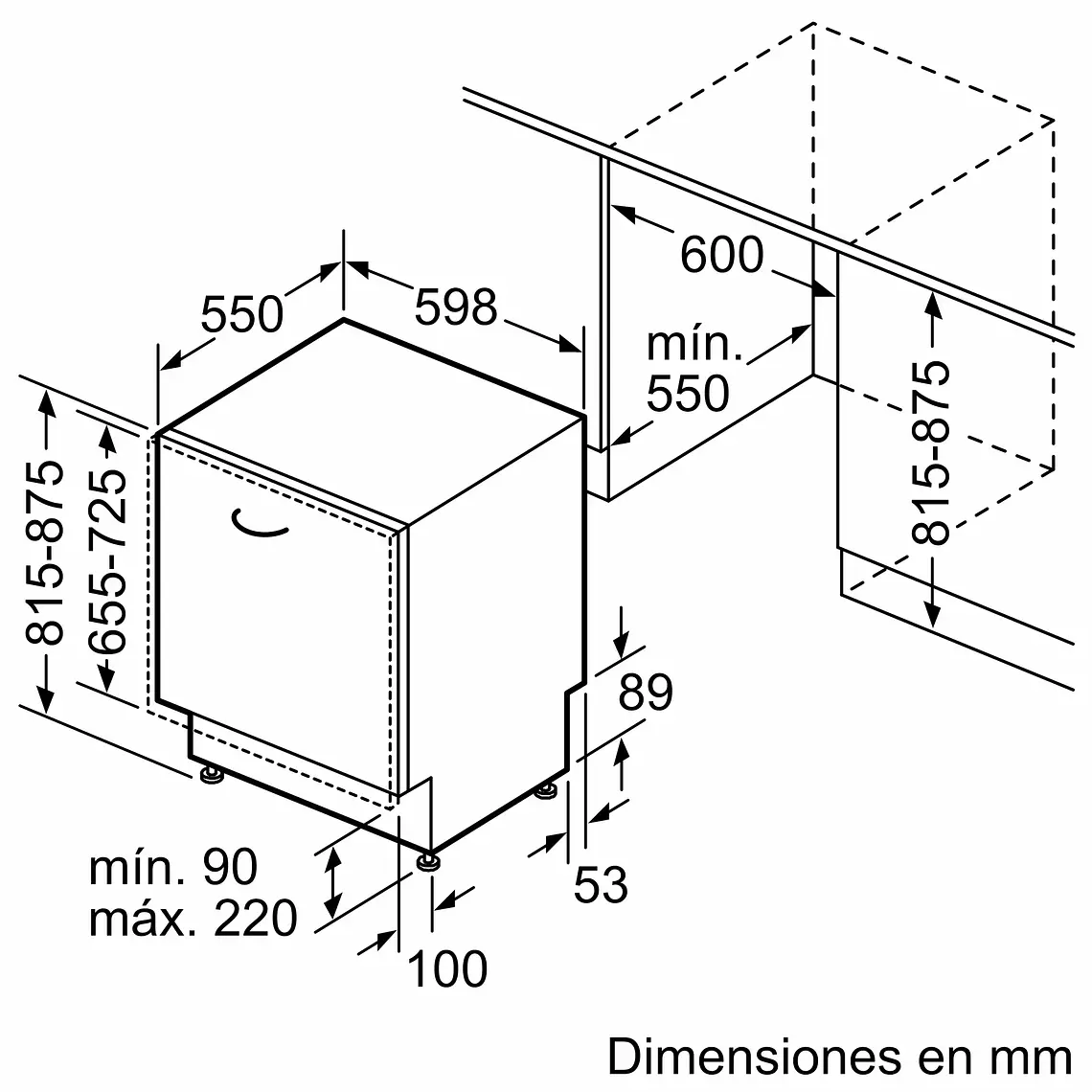 Bosch Serie 4 Lavavajillas totalmente integrable 60 cm · SMV4HAX07E 13