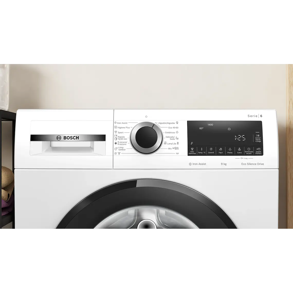 Bosch Serie 6 Lavadora de carga frontal 9 kg máx. 1400 rpm · WGG244Z0ES 3