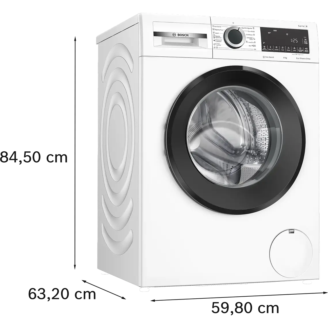 Bosch Serie 6 Lavadora de carga frontal 9 kg máx. 1400 rpm · WGG244Z0ES 4