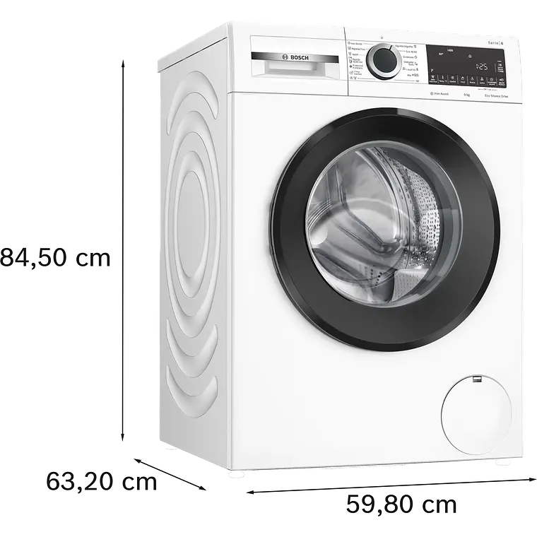 Bosch Serie 6 Lavadora de carga frontal 9 kg máx. 1400 rpm · WGG244Z0ES 4