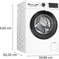 Bosch Serie 6 Lavadora de carga frontal 9 kg máx. 1400 rpm · WGG244Z0ES - Miniatura 4