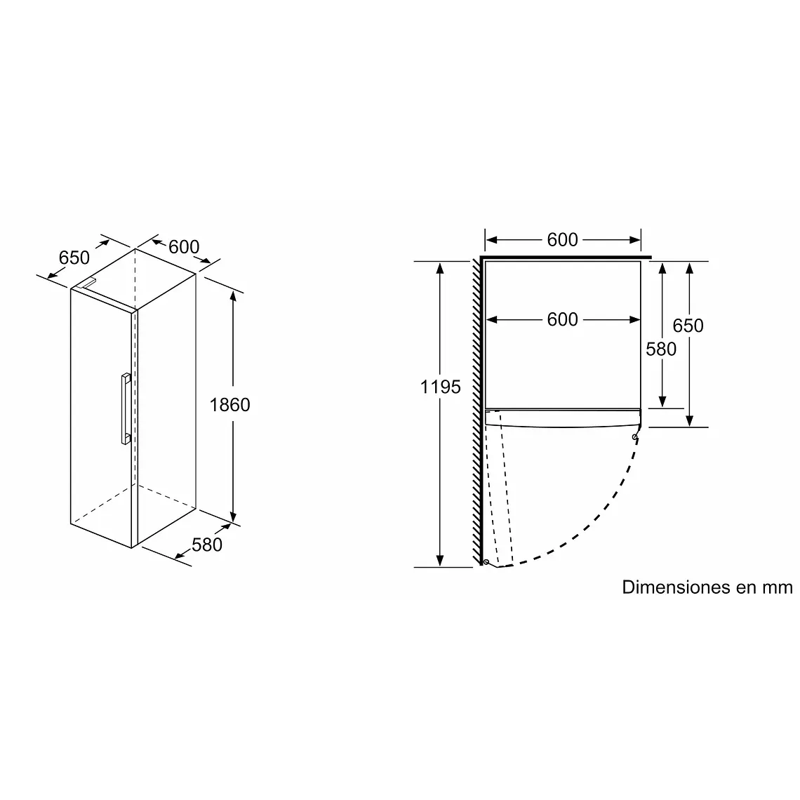Bosch Serie 4 Refrigerador de Libre instalación 186 x 60 cm Acero inoxidable · KSV36CIDP 8