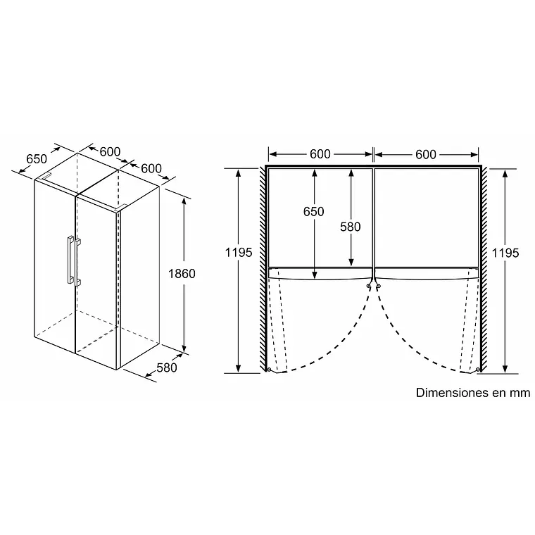 Bosch Serie 4 Refrigerador de Libre instalación 186 x 60 cm Acero inoxidable · KSV36CIDP 9