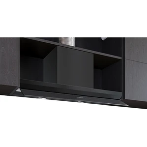 iQ700, Campana decorativa integrable, 90 cm, Cristal negro, Negro mate