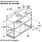 iQ500, Campana decorativa integrable, 90 cm, Cristal negro, Negro mate - Miniatura 18