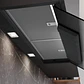 iQ500, Campana decorativa integrable, 90 cm, Cristal negro, Negro mate - Miniatura 3