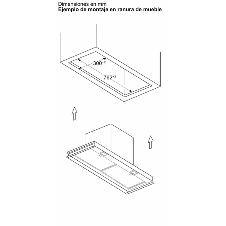iQ700, Campana decorativa integrable, 80 cm, Cristal negro, Negro mate 14