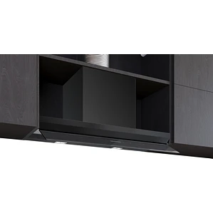 iQ700, Campana decorativa integrable, 80 cm, Cristal negro, Negro mate