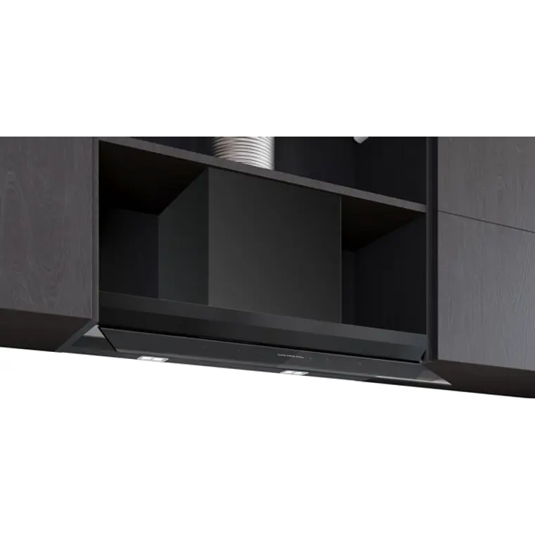 iQ700, Campana decorativa integrable, 80 cm, Cristal negro, Negro mate 1