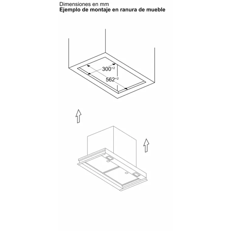 iQ700, Campana decorativa integrable, 60 cm, Cristal negro, Negro mate 9