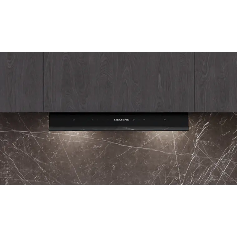 iQ700, Campana decorativa integrable, 60 cm, Cristal negro, Negro mate 4