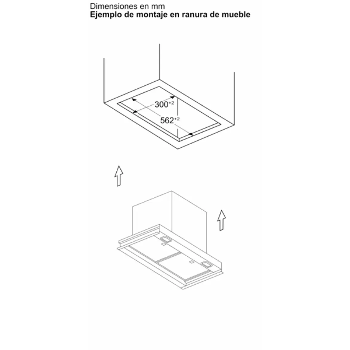 iQ500, Campana decorativa integrable, 60 cm, Cristal negro, Negro mate 14