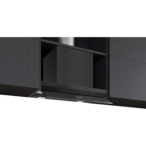 iQ500, Campana decorativa integrable, 60 cm, Cristal negro, Negro mate