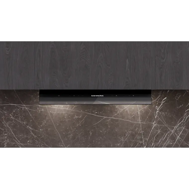 iQ500, Campana decorativa integrable, 60 cm, Cristal negro, Negro mate 4