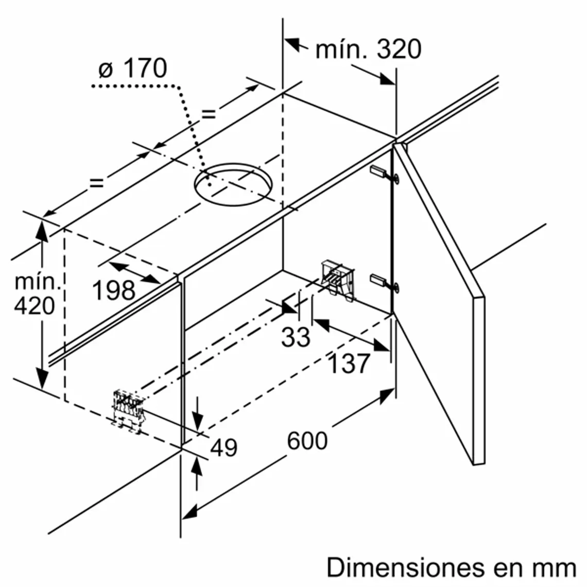 iQ700, Campana telescópica, 60 cm, Acero inoxidable 13