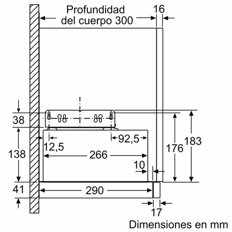 iQ100, Campana telescópica, 60 cm, Plata metalizado 16