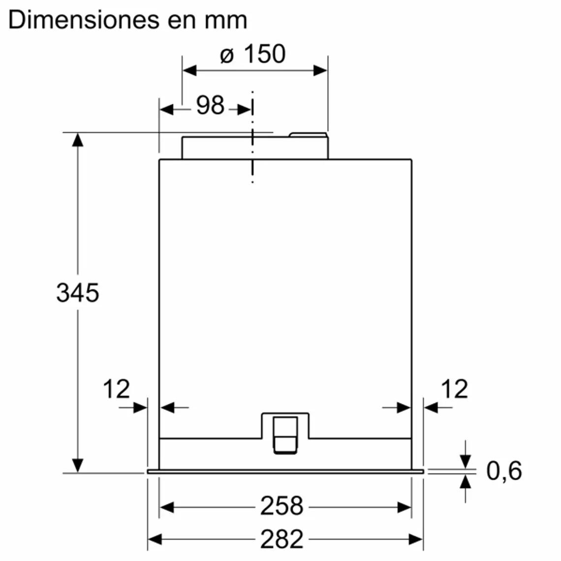 iQ700, Módulo de integración, 70 cm, Negro 9