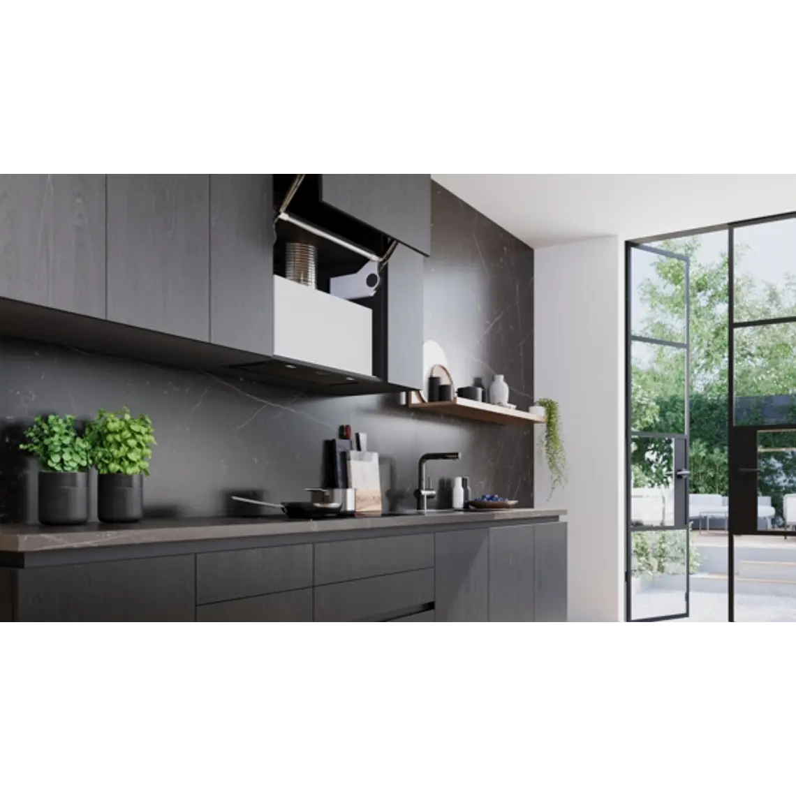 iQ700, Módulo de integración, 70 cm, Negro 1