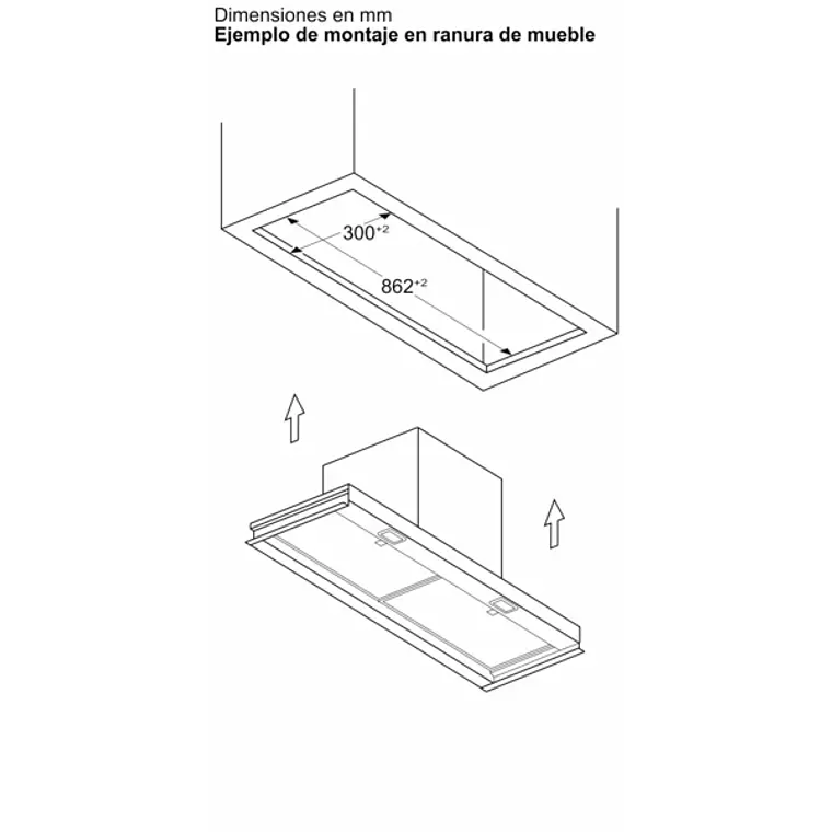 iQ300, Campana decorativa integrable, 90 cm, Cristal transparente, Negro mate 14